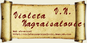 Violeta Nagraisalović vizit kartica